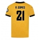 Wolves Rodrigo Gomes #21 Replike Domaci Dres 2025-26 Kratak Rukav